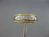 ESTATE .26CT DIAMOND 18KT TWO TONE GOLD 7 STONE ROUND WEDDING ANNIVERSARY RING