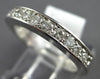 ESTATE .40CT DIAMOND 14KT WHITE GOLD CHANNEL 3mm SEMI ETERNITY ANNIVERSARY RING