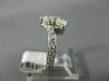 ESTATE WIDE 1.0CT ROUND DIAMOND 14KT WHITE GOLD TWO STONE CRISS CROSS LOVE RING