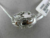 ESTATE LARGE .10CT DIAMOND 14K WHITE GOLD CLASSIC MULTI BUTTERFLY BARREL PENDANT