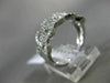 ESTATE 1.13CT DIAMOND 18KT WHITE GOLD ETOILE MULTI WAVE WEDDING ANNIVERSARY RING