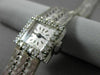 ANTIQUE .45CT OLD MINE DIAMOND 18KT WHITE GOLD FORTIS 17 JEWELS WATCH #18918