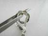 ESTATE 4.45CT DIAMOND & SAPPHIRE 14KT WHITE GOLD 3 DIMENSIONAL TENNIS BRACELET