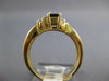 .92CT DIAMOND & AAA SAPPHIRE 14K YELLOW GOLD EMERALD CUT FRIENDSHIP PROMISE RING