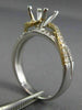 ESTATE .50CT DIAMOND 14K WHITE & YELLOW GOLD INFINITY SEMI MOUNT ENGAGEMENT RING