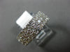 ESTATE WIDE 2.18CT DIAMOND 14K WHITE GOLD SEMI ETERNITY WEDDING ANNIVERSARY RING