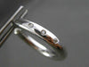 ESTATE LARGE .12CT DIAMOND 14KT WHITE GOLD PAST PRESENT FUTURE HOOP EARRINGS