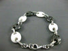 ESTATE WIDE 23.38CT DIAMOND & WHITE AGATE 18KT WHITE GOLD FUN BRACELET BEAUTIFUL