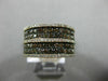 ESTATE 1.85CT WHITE CHOCOLATE FANCY DIAMOND 18K ROSE GOLD MULTI ROW WEDDING RING