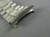 ESTATE LONG 8.0CT DIAMOND 18KT WHITE GOLD 3D ITALIAN DIAMOND MENS WATCH BAND