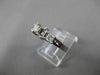 ESTATE .36CT DIAMOND 14KT WHITE GOLD 3 STONE SEMI MOUNT ENGAGEMENT RING #18608