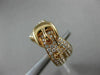 ESTATE WIDE 1.34CT ROUND DIAMOND 18KT ROSE GOLD 3D MULTI ROW BELT FUN RING VVS