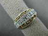 ESTATE WIDE 1.14CT DIAMOND 18KT WHITE & ROSE GOLD SEMI ETERNITY ANNIVERSARY RING