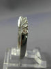 ESTATE .50CT ROUND DIAMOND 14KT WHITE GOLD 3D 7 STONE ANNIVERSARY RING #11456