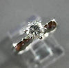 ESTATE .50CT ROUND DIAMOND 18KT WHITE GOLD 3D SOLITAIRE ENGAGEMENT RING #22942