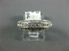 ANTIQUE 1.50CT DIAMOND 18K WHITE GOLD 3 ROW PAVE ETERNITY ANNIVERSARY RING #1192