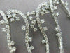 ESTATE LARGE 4.90CT DIAMOND 14KT WHITE GOLD ETERNITY WAVE NECKLACE