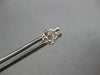 ESTATE SMALL .38CT DIAMOND 18KT ROSE GOLD 3D ROUND INVISIBLE STUD EARRINGS