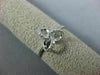 ESTATE .12CT DIAMOND 14KT WHITE GOLD 3D FLOWER LOVE KNOT FUN FRIENDSHIP RING