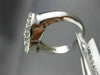 ESTATE LARGE .40CT DIAMOND 14KT WHITE GOLD 3D ETOILE PAVE CIRCLE SNOWFLAKE RING