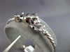 .04CT DIAMOND & AAA SAPPHIRE & BLACK ENAMEL 14KT WHITE GOLD CUFF BANGLE BRACELET