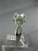 ESTATE 2.93CT AAA WHITE TOPAZ 14KT WHITE GOLD 3D INFINITY LOVE ENGAGEMENT RING