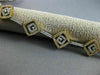 ESTATE WIDE 1.80CT DIAMOND 18KT 2 TONE GOLD 3D MULTI SHAPE BY THE YARD BRACELET