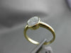ESTATE WIDE .15CT ROUND DIAMOND 14KT YELLOW GOLD 3D OVAL CLASSIC PAVE LOVE RING