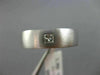 ESTATE WIDE .18CT PRINCESS CUT DIAMOND 14K WHITE GOLD SOLITAIRE MEN'S RING #2438