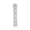 .69CT DIAMOND 14KT WHITE GOLD ROUND CLASSIC 7 STONE LEVERBACK HANGING EARRINGS