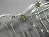 EXTRA LARGE 4.51CT WHITE & CHOCOLATE FANCY DIAMOND 18KT WHITE GOLD FLOWER BROOCH