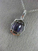 ESTATE 1.91CT DIAMOND & AAA CUSHION CUT AMETHYST 14KT WHITE GOLD 3D HALO PENDANT