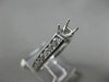 ESTATE .62CT DIAMOND 14KT WHITE GOLD 4 PRONG CHANNEL SEMI MOUNT ENGAGEMENT RING