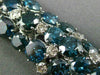 ESTATE MASSIVE 56.94CT WHITE & BLUE DIAMOND 18K WHITE GOLD 3D MULTI ROW BRACELET