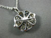 LARGE 1.68CT DIAMOND & AAA SAPPHIRE 18KT WHITE & BLACK GOLD SQUARE PAVE PENDANT