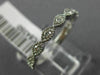ESTATE .20CT DIAMOND 14KT WHITE GOLD 3D MARQUISE SHAPE FILIGREE ANNIVERSARY RING
