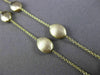 ESTATE 14KT YELLOW GOLD SHINY & MATTE OVAL LINK BY THE YARD NECKLACE BEAUTIFUL