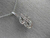 .06CT ROUND DIAMOND 14KT WHITE GOLD 3D CLASSIC SCRIPT "g" INITIAL PENDANT #15920