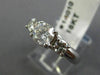 ESTATE 1.14CT DIAMOND 14KT WHITE GOLD LUCIDA THREE STONE ENGAGEMENT RING #14010