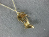 ESTATE 14KT YELLOW GOLD 3D HANDCRAFTED HAWAII PALM TREE FLOATING PENDANT #25055