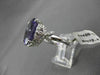 ESTATE LARGE 7.73CTW DIAMOND & AAA AMETHYST 14KT WHITE 3D FLORAL COCKTAIL RING