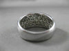 ESTATE WIDE 2.16CT DIAMOND 14KT WHITE GOLD 3D MULTI ROW WEDDING ANNIVERSARY RING