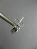 ESTATE LONG .90CT DIAMOND 18KT WHITE GOLD CLASSIC 2 ROW JOURNEY HANGING EARRINGS