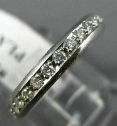 ESTATE 1.05CT DIAMOND PLATINUM CLASSIC ETERNITY WEDDING ANNIVERSARY RING #2426