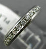 ESTATE 1.05CT DIAMOND PLATINUM CLASSIC ETERNITY WEDDING ANNIVERSARY RING #2426