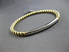 .29CT DIAMOND 14KT 2 TONE GOLD CLASSIC ROUND FLEXIBLE BAR CUFF BANGLE BRACELET