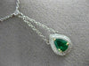 ESTATE .95CT DIAMOND & EMERALD 18KT 2 TONE GOLD HALO LARIAT BY THE YARD NECKLACE