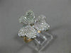 ESTATE .81CT DIAMOND 14K ROSE GOLD 3D CLASSIC PAVE HEART SHAPED FLOWER LOVE RING