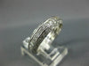 ANTIQUE 1.50CT DIAMOND 18K WHITE GOLD 3 ROW PAVE ETERNITY ANNIVERSARY RING #1192