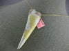 LARGE 4.23CT WHITE PINK & FANCY YELLOW DIAMONDS 18KT ROSE GOLD 3D HEART PENDANT